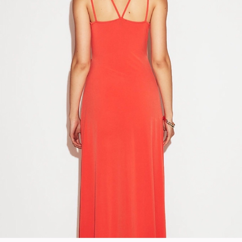 Express Coral Maxi Wrap dress - Picture 4 of 5